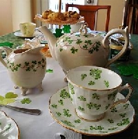 TFT- St.  Patrick's Day Card  Recipe & Tea-USA