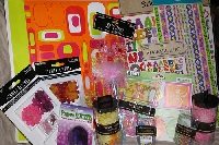 6 pc scrapbooking items FEBRUAR