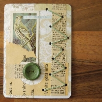 VC: Vintage ATC with Stitching