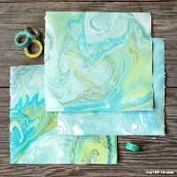 ATC A DAY #6 - Marbled Paper