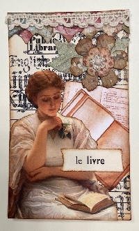 Altered Vintage Library Card