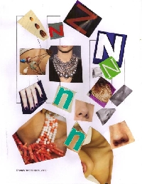Letter N Postcard Collage Swap