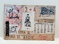 Vintage Collaged Post Card #1