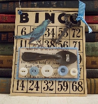 VC: Birds & Blooms: Altered BINGO Card