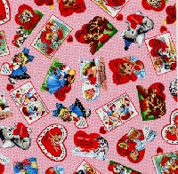 Valentines Fabric ATC Swap
