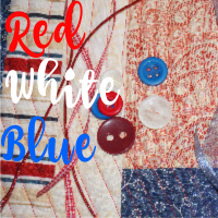 Sewing & Fabric Swap - Red/White/Blue  (USA only)