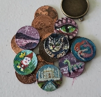 Painted pennies Swap July