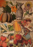Harvest/Autumn Garden Glue Book Page