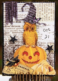 AACG:  Halloween ATC with an Owl