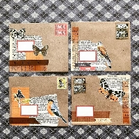 Happy mail: birds and butterflies