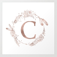 Postcards to represent the letter C