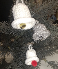 Knitted Christmas Bell Ornament