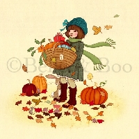 WIYM: Illustrated Autumn Postcard: INT'L