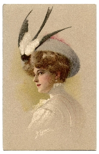 Vintage Lady With a Hat