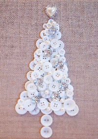 SUSA - White Christmas Tree ATC