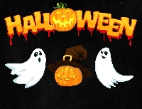Halloween Stickers & Halloween Card