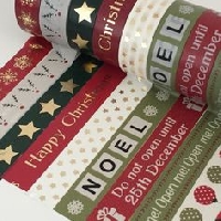 FTLOC#1-Note Card w/ Washi Christmas Samples