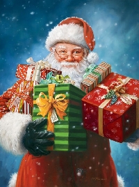 Santa Claus card swap
