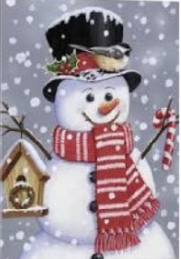 Christmas Card - Snowman - USA