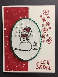 MissBrenda's Christmas Card Swap #13 ~ SNOWMAN