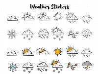 Weather Stickers!