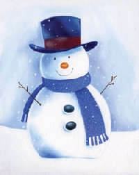 Snowman Postcard swap