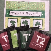 St Patrick’s Day card plus 4 different teas