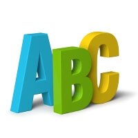 ABCUSA ~ Stickers ~ Letters A, B & C