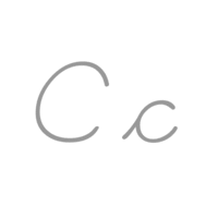 ABCUSA ~ Letter C Profile Deco