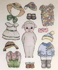 Paper Doll April Journal Page