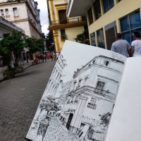 AMA: Urban Sketching Postcard