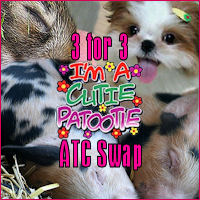I'm A Cutie Patootie ATCs! 3 for 3!