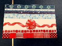 simple washi strips postcards-RWB-USA