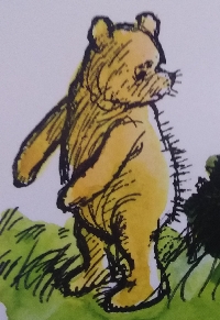 July - Winnie the Pooh postcard swap