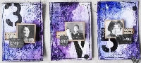 Three Letter Word Triptych ATCs