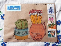 LDEM:  Match-a-Stamp Mail Art