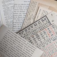 Vintage Book Paper Strips