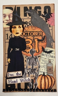 Halloween Bingo Card:  Witch