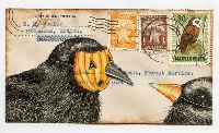 SMSUSA:  Handmade Halloween Postcard
