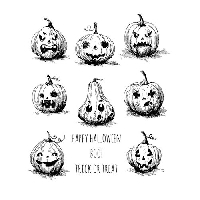 AMMM: Halloween Rubber Stamp Images