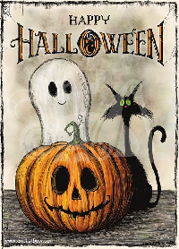 UKPP: Halloween Postcard 