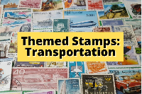Themed Postage Stamps: Transportation 🚌🚂✈️🚢