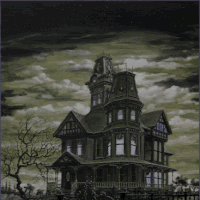 HED: Creepy, Spooky Halloween postcard