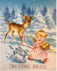 VC: 4x6 Vintage Christmas Journal  Card
