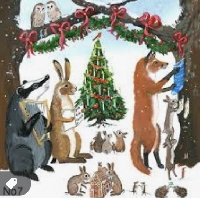 Woodland Animals Christmas Card Swap