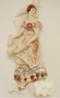 Georgian/Regency Lady Paper Doll Clip on