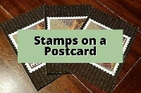 Stamps on a Postcard