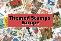Themed Postage Stamps: Europe 🇬🇧🇪🇸🇩🇪🇸🇲