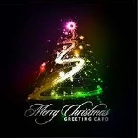 Christmas card w/ favorite Christmas songs inside