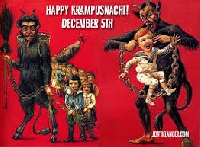 Merry Krampus Card or Postcard swap